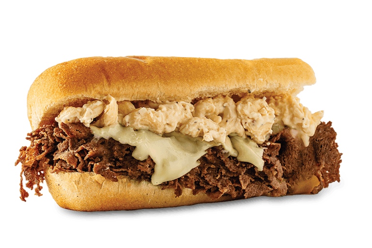 Philly Steak Mac Sub, Mac n Cheese