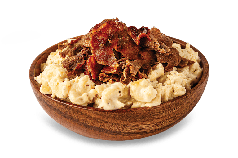 Mac Bowl with meat, Mac n Cheese, Mac n cheese Bowls